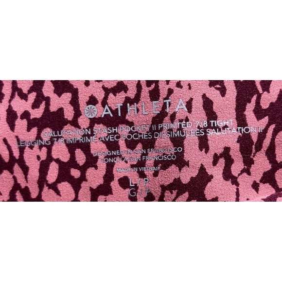 Athleta Salutation Stash Pocket II 7/8 Leggings L Petite - Picture 3 of 11